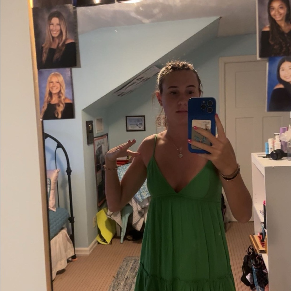 Garage Green Mini Dress
